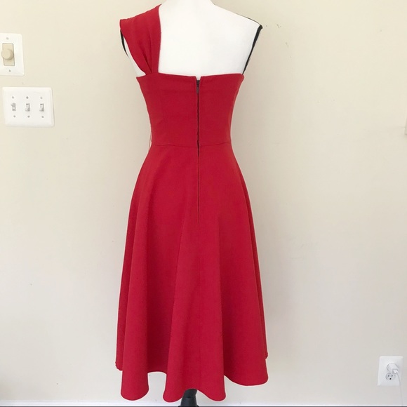 Tatyana Elvgren Surprised Dress Red 50s Dress - Picture 5 of 8